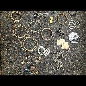 Variety of stunning earrings.